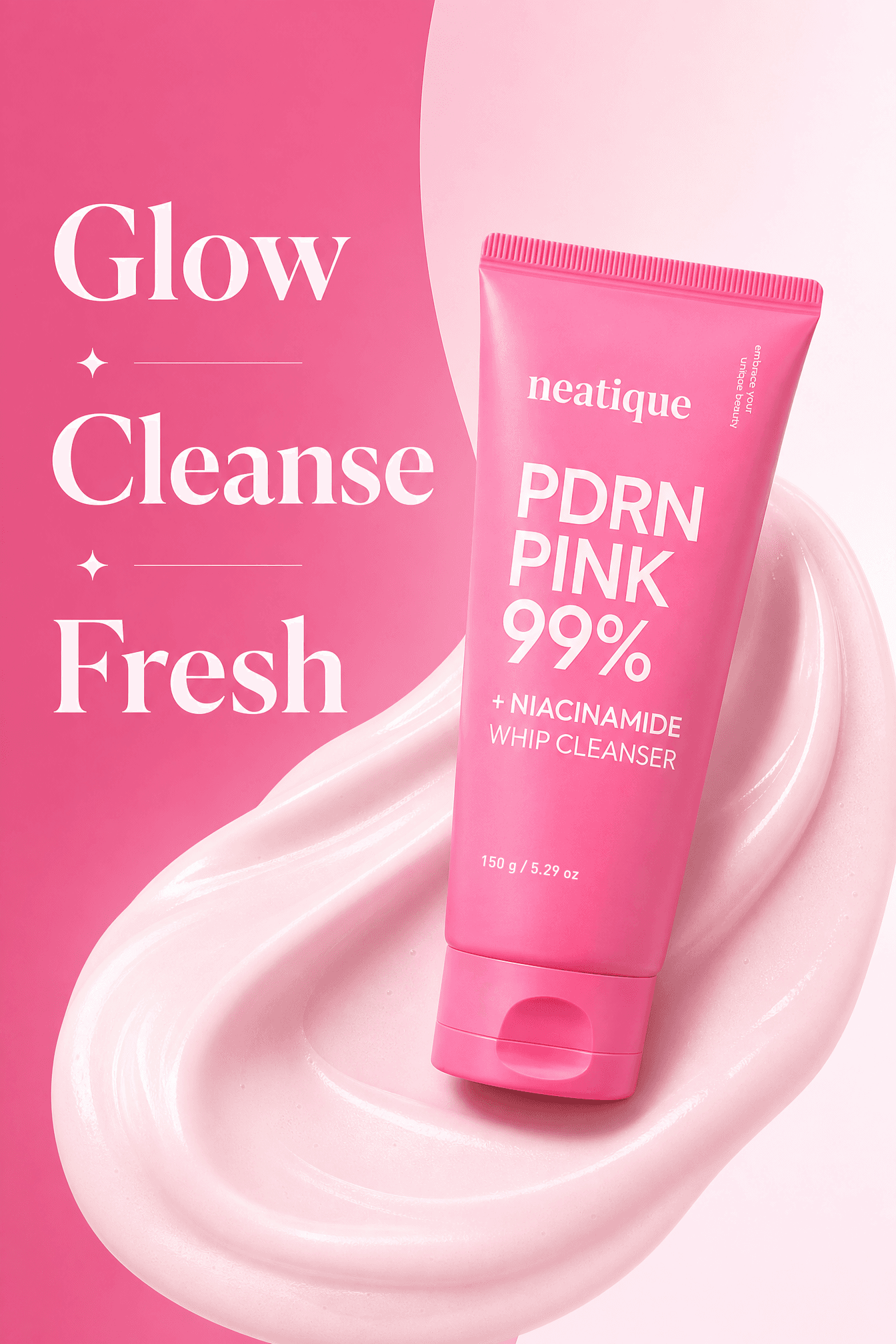 Neatique PDRN Pink 99% + Niacinamide Whip Cleanser detail image 2