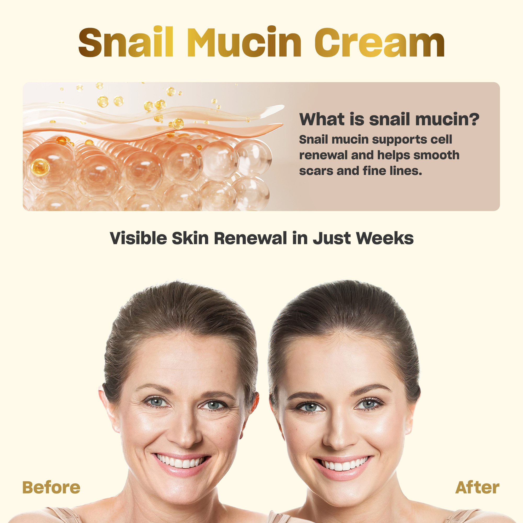 Neatique Snail Mucin Cream 93% 4.23oz - Image 3